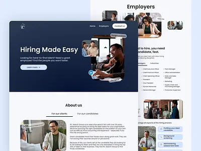 RC Search Group | Website redesign design figma redesign tilda ui ux web webdesign website websitedevelopment