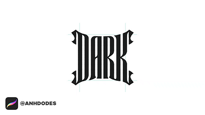 Lettering DARK typography logotype design process by @anhdodes 3d anhdodes anhdodes logo animation branding business dark typography design graphic design illustration logo logo design logo designer logo for sale logodesign minimalist logo minimalist logo design motion graphics typography logo design ui