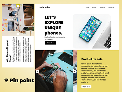 Pin point website. 3d animation app development branding graphic design logo ui ui ux web design