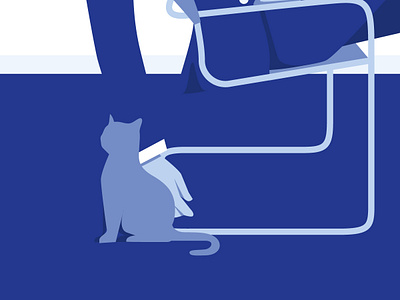 Blue man & cat 🐈‍⬛ blue illustration cat illustration fashion illustration fashion man illustration luxury illustration man illustration man style minimal man illustration model man pantone profile shade blue vector art