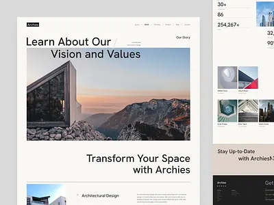 Archies - Designer Studio For Archies archies clean ui design designer illustration landing page design minimalist minimalistic responsive design responsive web design studio ui uiux design