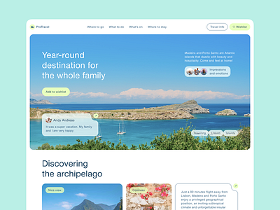 ProTravel. Travel company concept design design ui uidesign ux uxdesign