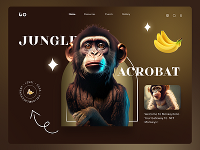 Monkey Face - NFT Marketplace 🐵 by Rasyid Shadiq for Nija Works on Dribbble