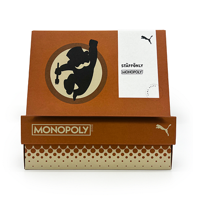 Monopoly x PUMA packaging brand branding design graphic design logo monopoly monopoly box packaging packaging design puma puma select puma shoes shoebox shoes sneaker head
