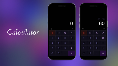 Calculator, Daily UI app design ui