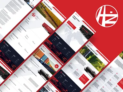 HŽ Cargo cargo design desktop freight railway train ui ux web design website