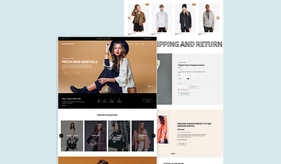Fashion Web Design branding fashion web design ui