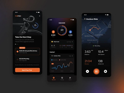 Workout / Health - iOS App app design application beautiful clean design graphic elements health ios ios app iphone minimal mobile mobile app modern ios work ui uxdesign workout