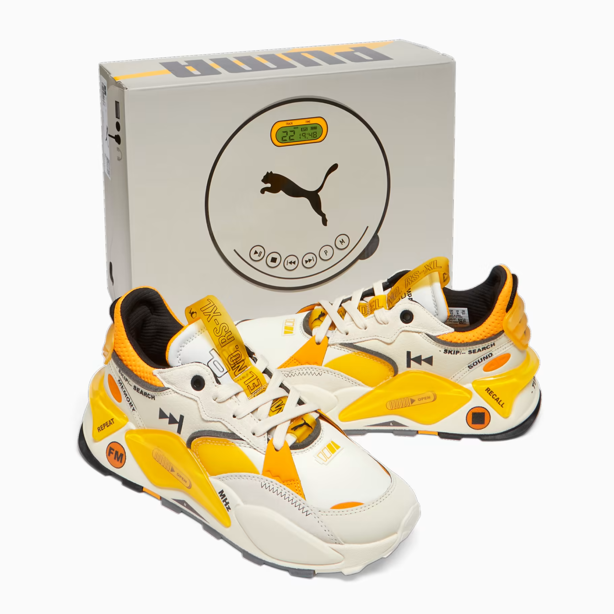 PUMA Mixtape - DISC Player Shoebox brand branding design disc player graphic design illustration logo mixtape puma puma shoes retro shoebox sneaker head vector vintage