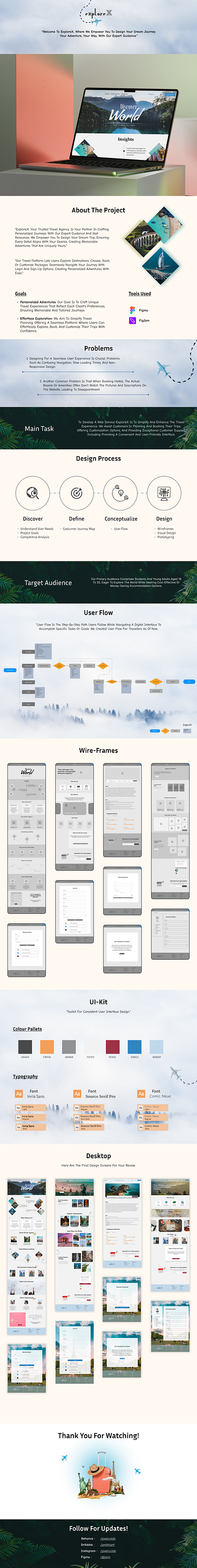 ExploreX - Travel Web Service animation design application application design case study easy easy projects parallax effect project case study travel agency travelling travelling webiste design travelling website ui ui design ui project design ui ux ui website ux website website design