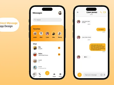 Direct message appui daily ui dailyui direct message mobileui ui