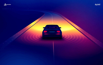 Kanzen - Automotive data security autonomous car carsecurity data finetech futur illustration tech