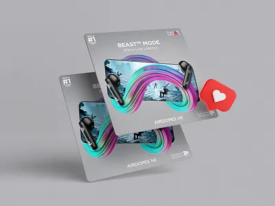 boAt - Social Media Post ads advertising banner boat business corporate creative design digital graphic marketing modern post poster professional square