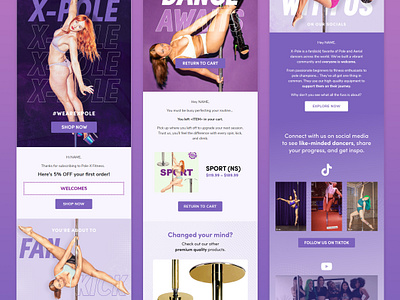 X - POLE - Newsletter Design email email marketing email template emailer newsletter newsletter design newsletter template