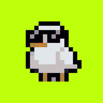 Thug Duck pixe pixel art simple pixel art
