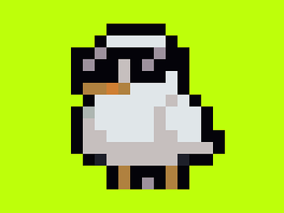 Thug Duck pixe pixel art simple pixel art