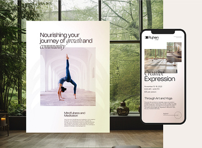 Ruhen Yoga │ Event Page design event experience figma mobile responsive ui web web design yoga