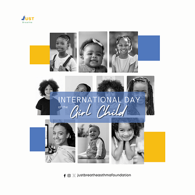 International day of the girl child designs. Let me know ur fav brand identity brand strategy branding design facebook girl girl child graphic design illustration instagram international ngo social media typography vector x