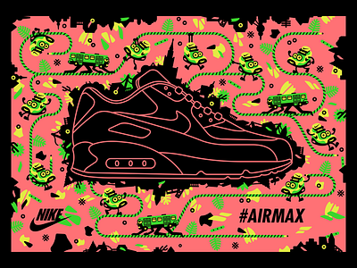 Airmax Day advertising airmax illustration nike shoe vector