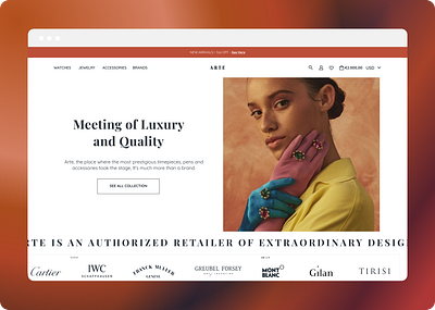 ARTE - Website Design branding ecommerce figma graphic design ui ux visual design