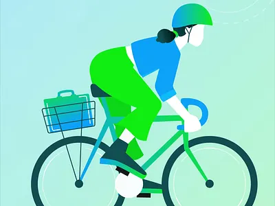 Commuter animation character animation character design illustration motion graphics