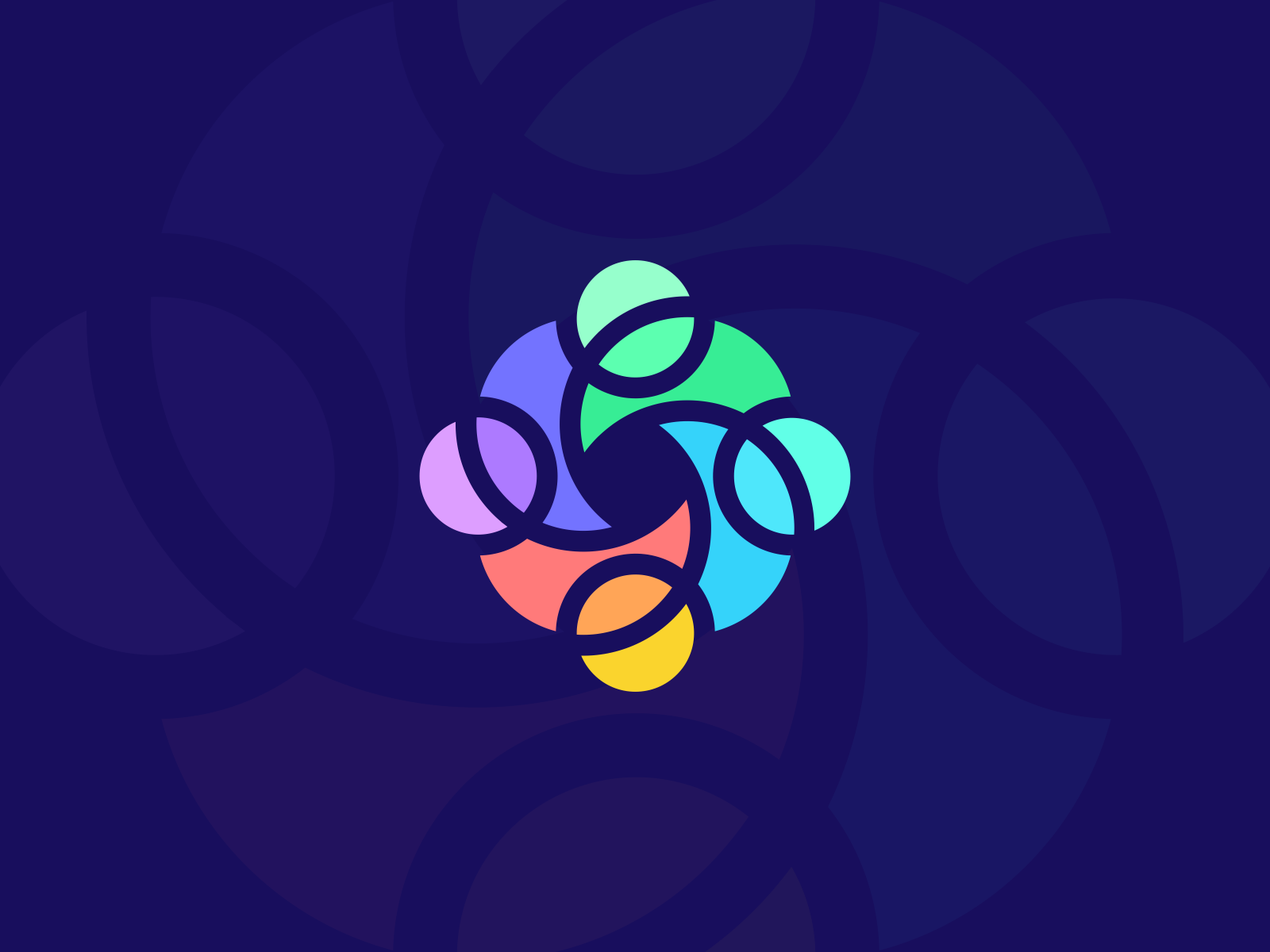 Colorful Abstract Logo Symbol abstract design analytics bold logo circle colorful design crypto logo custom logo data saas design icon logo logo design modern design professional logo simple logo software symbol tech logo unique logo vibrant logo