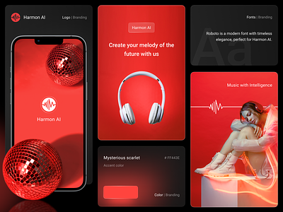 Harmon AI | Musical Guide ai ai platform app branding clean design graphic design minimal mobile app music music platform new platform popular ui ui guide ux