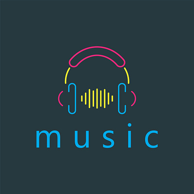 Music minimalist Logo branding design distal logo graphic design illustration letter a logo logo logo design music music logo ui vector