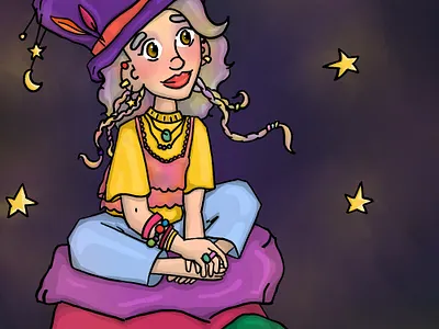 Starry eyed 🌟 adobefresco digital art illustration