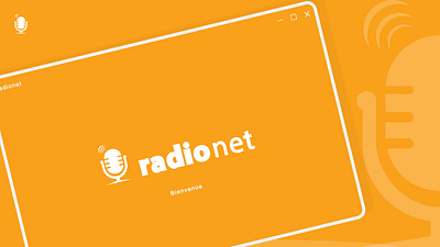 RADIO net App graphic design logo ui