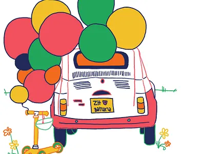 Partymobile illustration