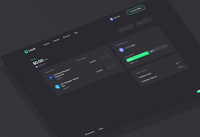 DeFi Application Dashboard crypto design ui ux web