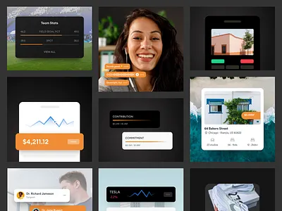 Expertise Visuals | Website elements branding cards components design doodle elements expertise identity illustration interface mobile modern product software ui visuals website