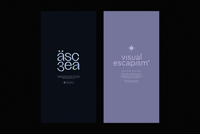 Visual Identity / äsc3ea; visual escapism art branding design graphic design logo music visual visual identity