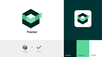 Tracker App branding graphic design logo ui