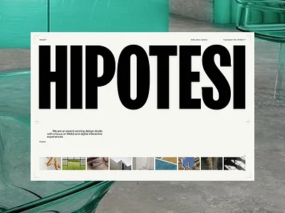 Hipotesi™ / Exploration [Desktop Screens] branding creativestudioinspodesign design gallerydesign graphic design sliderdesigninspo thumbinail design typography ui userinterface ux