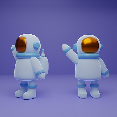 Simple Astronout 3D | Based on Keelan Jon's Video 3d astronout blender