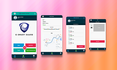 E-Smart Guard app graphic design mobile app design mobile app ui mobile app ux