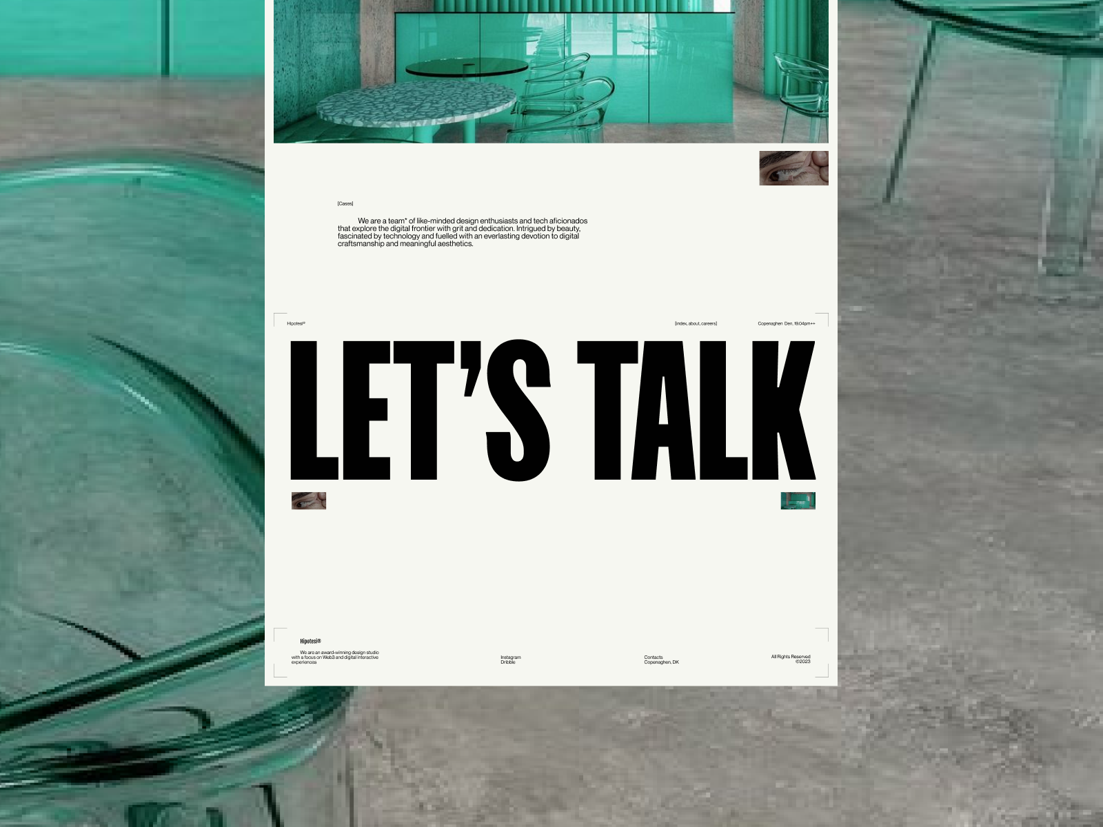 Hipotesi™ / Design Exploration animation branding design footerinspiration footerinspo galleryinspiration graphic design sliderinspo typography ui userinterface ux