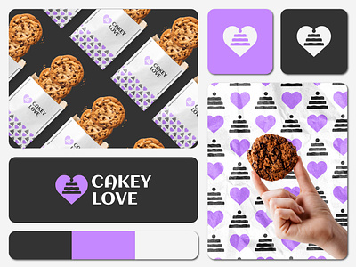 Cakery Branding/Logo design bakery baking brand branding cafe cake cake shop cakery coffee cooker food heart logo street sweets