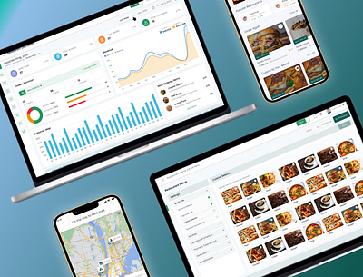 A Complete Food Delivery Solution application dashboard food delivery restaurants web