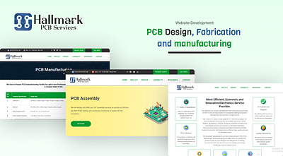 Website Design for PCB Services company | HallMark hallmark website design pcb service website design service base website design website design