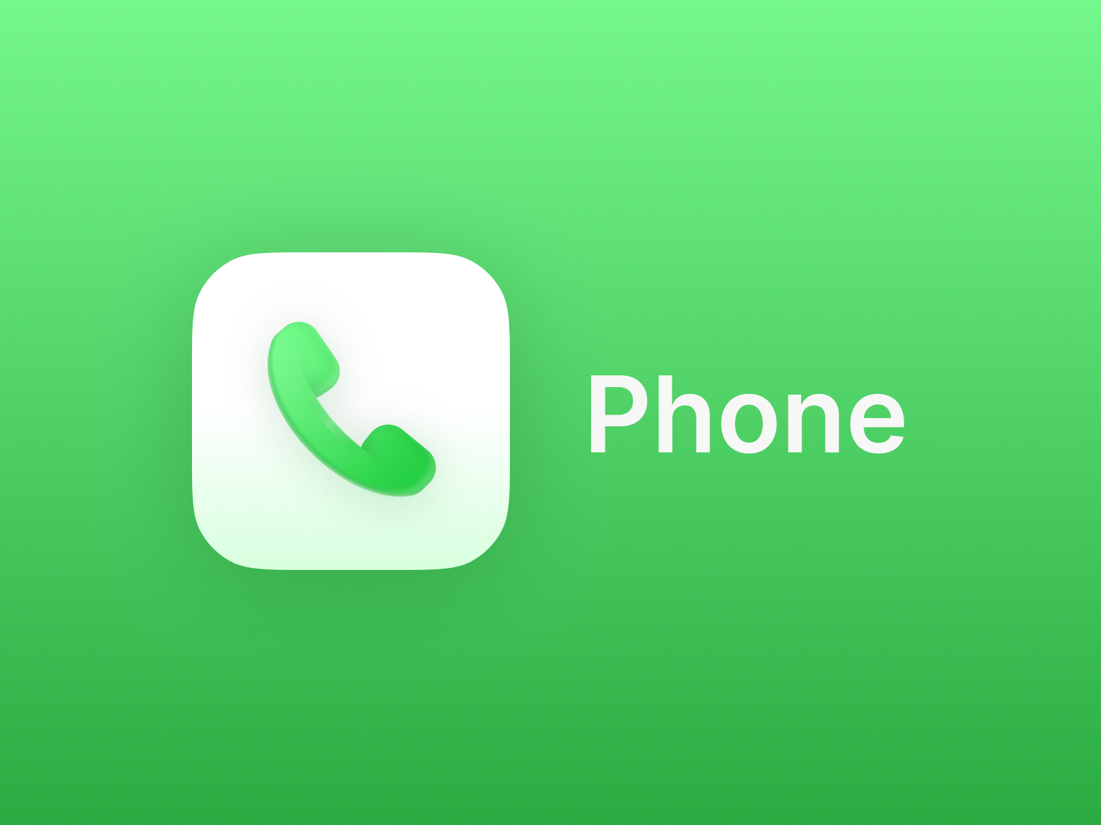 Phone - App icon redesign concept #30 by Eddy on Dribbble