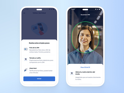 Face recognition app app ui ux