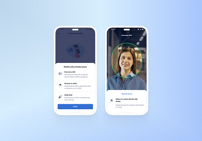 Face recognition app app ui ux