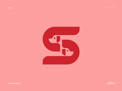 Dog Letter Logo branding design graphic design illustration logo