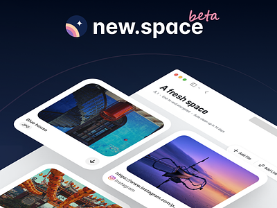 The new.space beta beta branding card design cards design encryption graphic design isometric privacy sharing ui web design webapp website