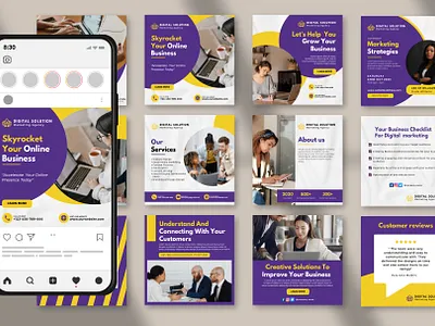 Digital marketing social media designs branding canva canva design canva post canva template design digital marketing graphic design instagram post marketing marketing instagram post marketing social media post social media branding social media posts templates