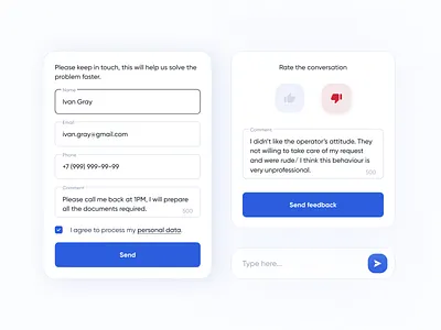 B2B Communication Platform app design b2b chat clean communications components contacts dashboard ui design design system material message saas ui ui components uiux web app