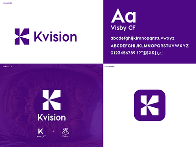 Kvision brand design brand identity branding custom logo logo logo design